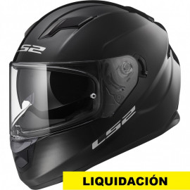LS2 casco moto integral FF320 Stream Evo negro brillo