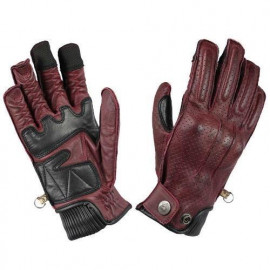 By City Guantes Moto mujer Oxford granate