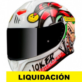 MT casco moto integral Targo Joker blanco