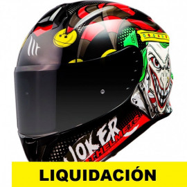 MT casco moto integral Targo Joker negro