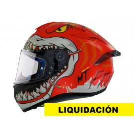 MT casco moto integral Targo Pro Sharky C5 Rojo