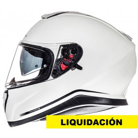 MT casco moto integral Thunder 3 solid blanco