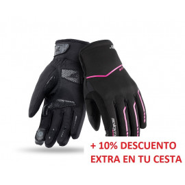 Seventy guantes moto invierno mujer SD-C51 rosa