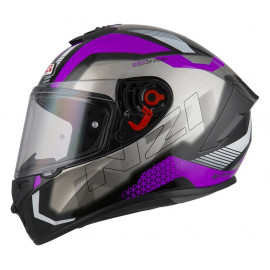 NZI casco moto integral Trendy Metal purpura