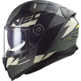 LS2 casco moto integral FF811 Vector II Absolute verde
