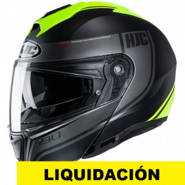 HJC casco moto modular I90 Davan MC4HSF fluor