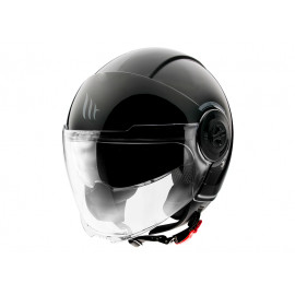 MT casco moto jet Viale SV S A1 negro brillo