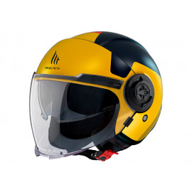 MT casco moto jet Viale SV S Beta D3 amarillo