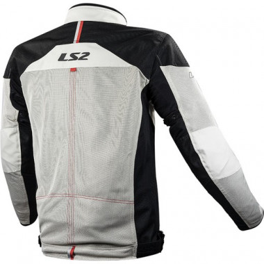 LS2 chaqueta moto verano Alba gris claro