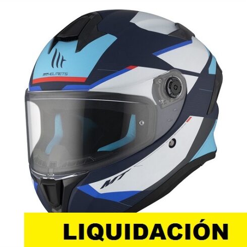 MT casco moto integral Targo S Kay C7 Azul
