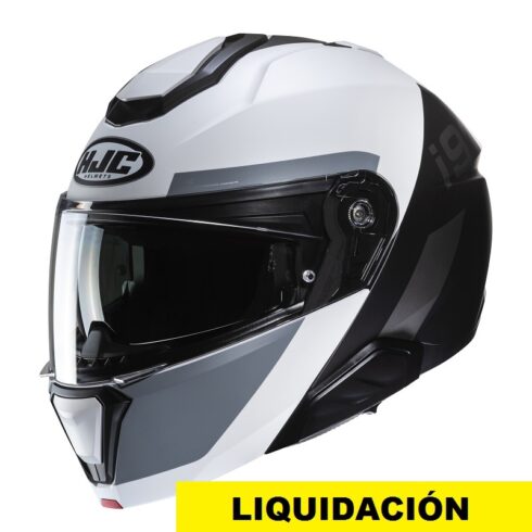 HJC Casco moto modular I91 Bina MC5SF plata
