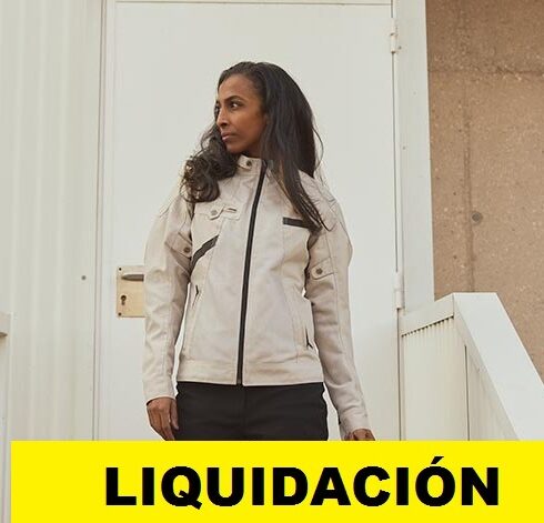 By city chaqueta moto mujer verano Route blanca