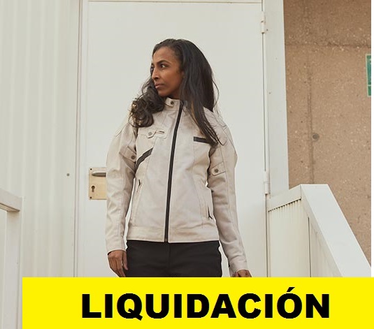 By city chaqueta moto mujer verano Route blanca