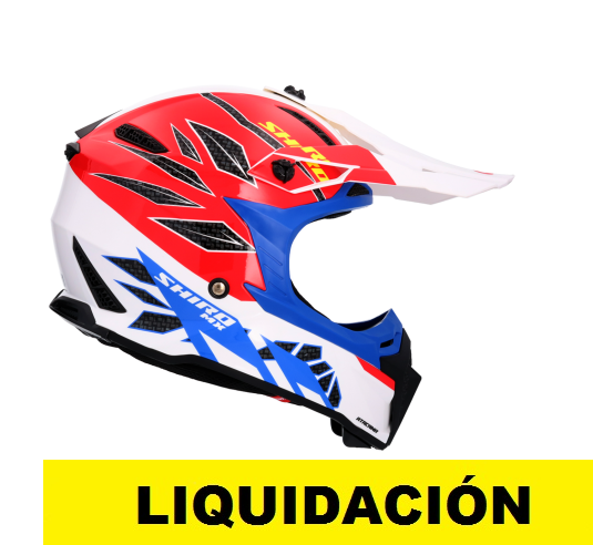 Shiro Casco Moto Off road Atacama Mudness