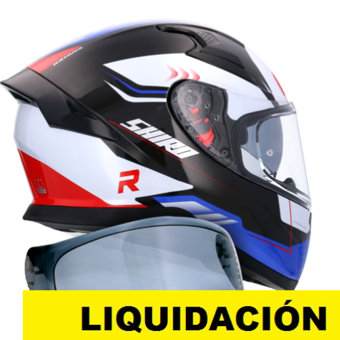 Shiro Casco Moto integral Katana Orbe azul