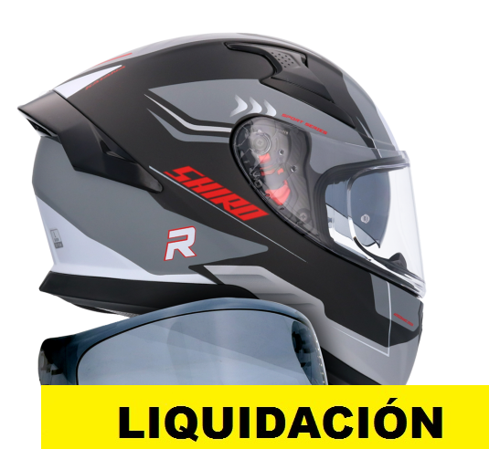 Shiro Casco Moto integral Katana Orbe gris