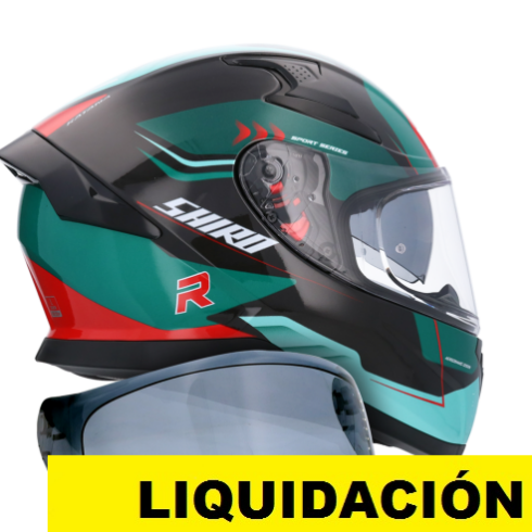 Shiro Casco Moto integral Katana Orbe verde
