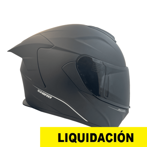 Shiro Casco Moto integral Raptor negro mate
