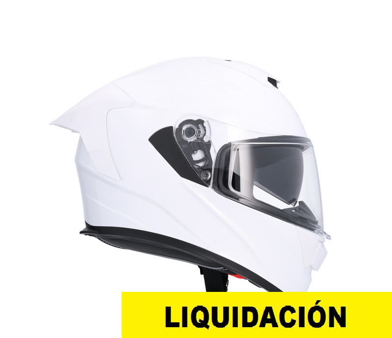 Shiro Casco Moto integral Raptor blanco