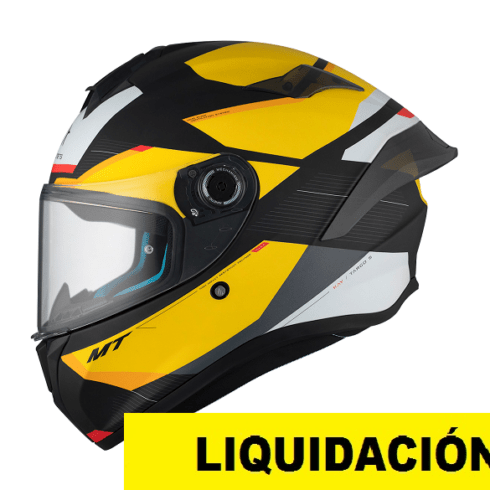 MT casco moto integral Targo S Kay B3 amarillo