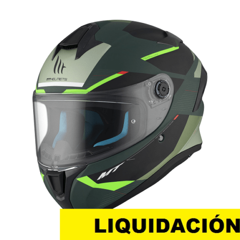 MT casco moto integral Targo S Kay C6 verde