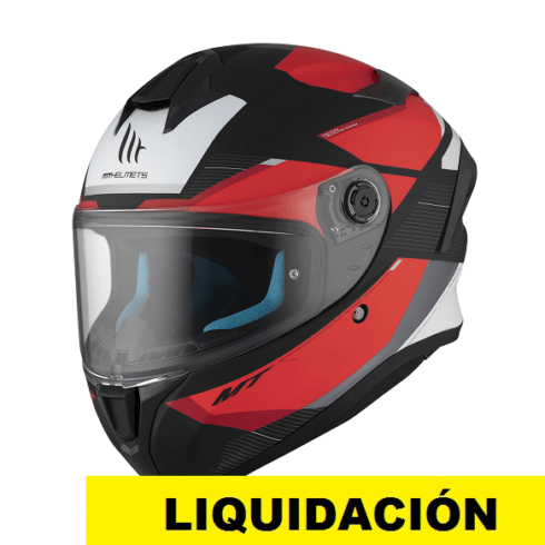 MT casco moto integral Targo S Kay B5 rojo