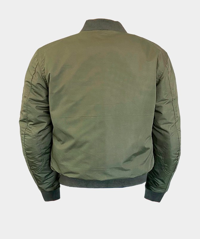 QuarterMile Chaqueta Moto Bomber verde - Imagen 2