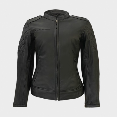 Quartermile chaqueta moto mujer piel Classic 2.0 Negra