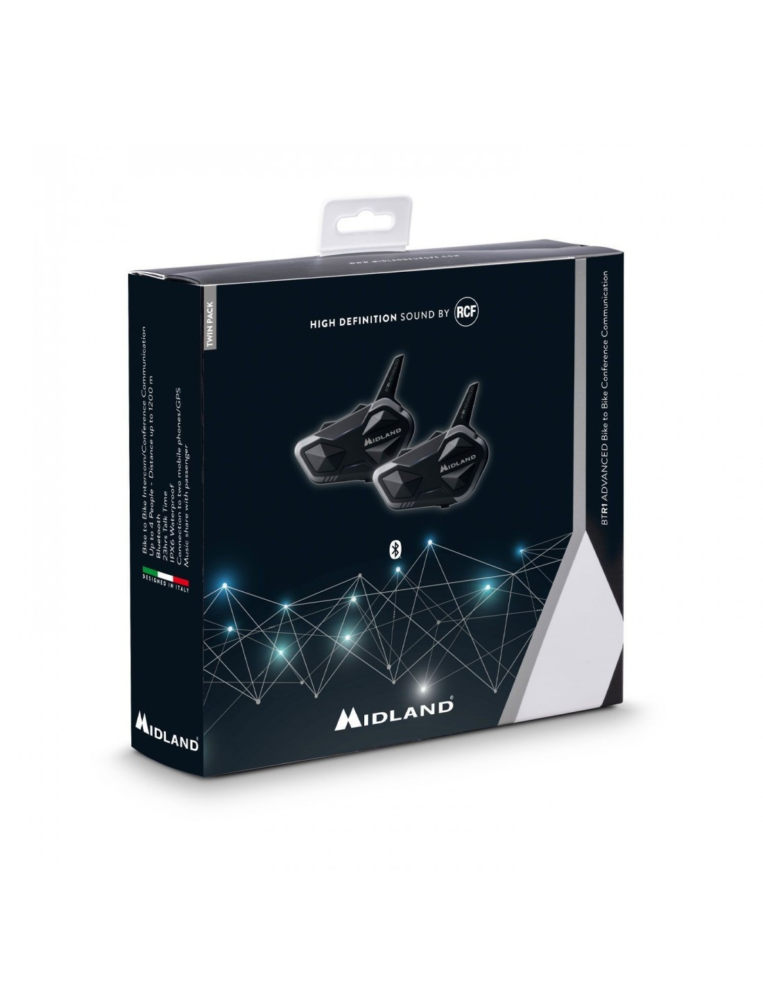 Midland Intercomunicador moto BTR1 Advanced Twin