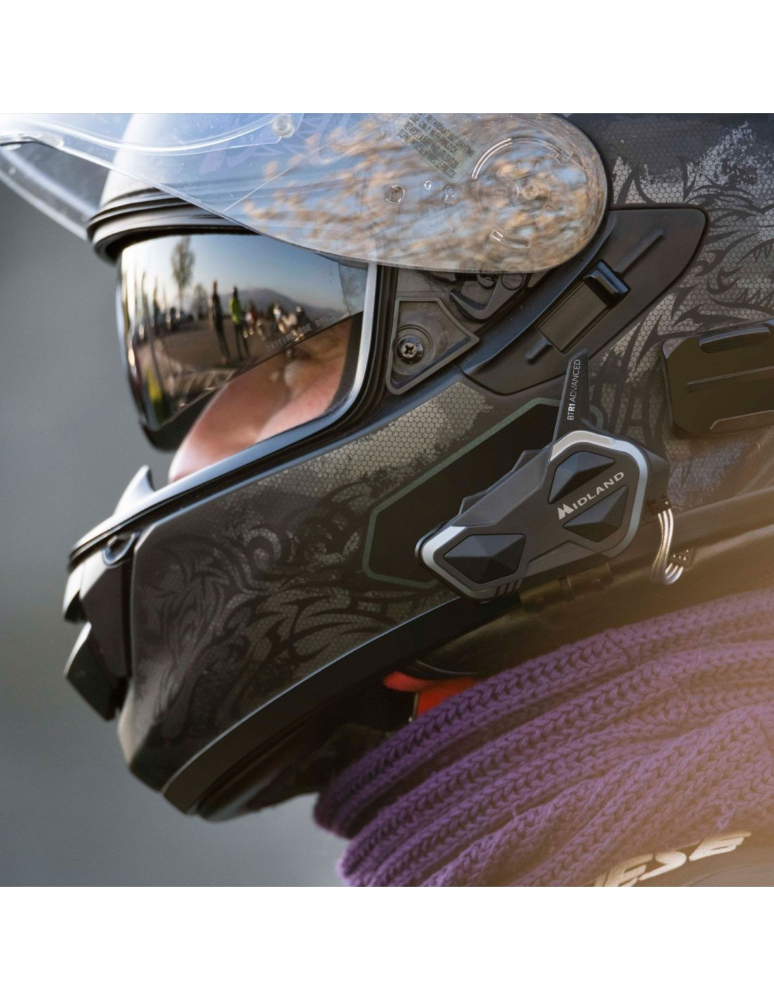 Midland Intercomunicador moto BTR1 Advanced Twin - Imagen 5