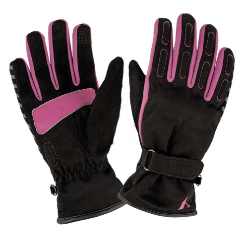 By City Guantes mujer moto Portland II rosa