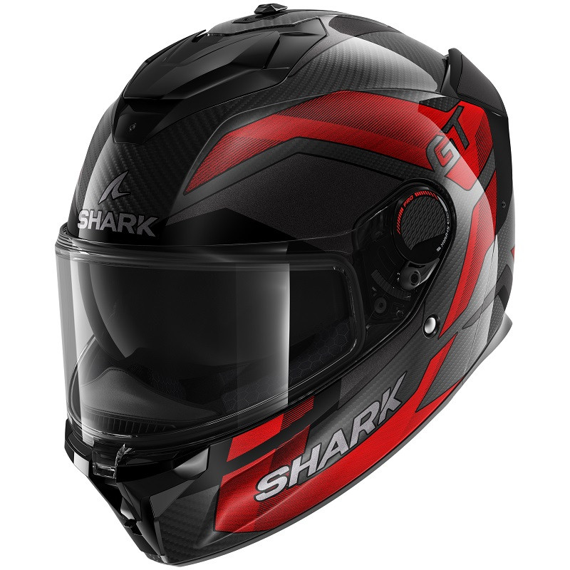 Shark Casco Moto Integral Spartan GT PRO Carbono Ritmo rojo