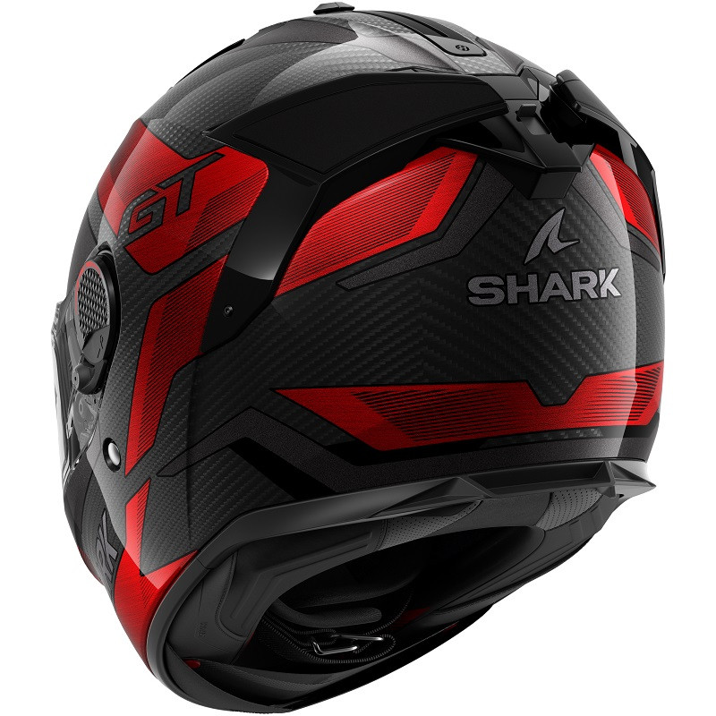 Shark Casco Moto Integral Spartan GT PRO Carbono Ritmo rojo - Imagen 3