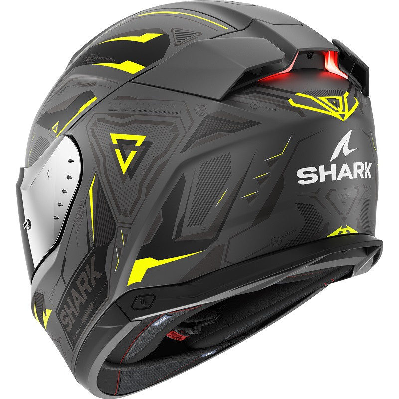 Shark Casco Moto Integral SKWAL i3 Linik Fluor - Imagen 2