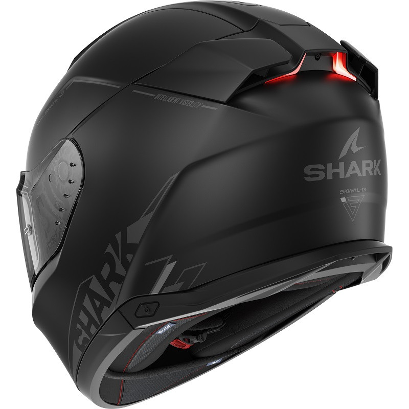 Shark Casco Moto Integral SKWAL i3 monocolor Negro mate - Imagen 2