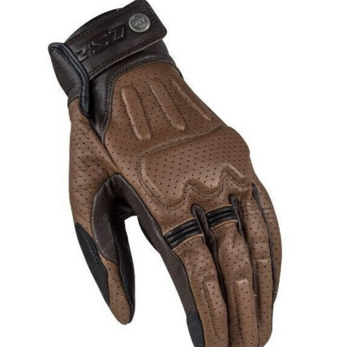 LS2 guantes moto Rust marrón