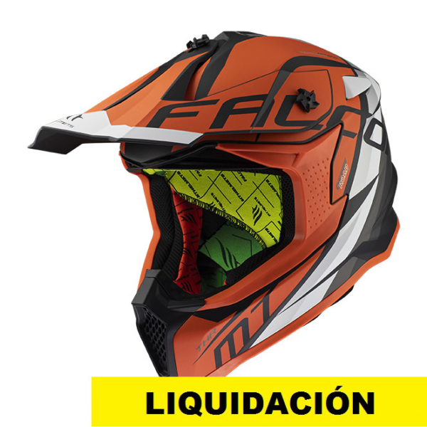 MT casco cross Falcon THR B4 Naranja