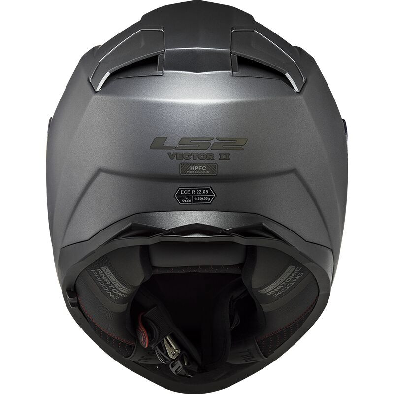 LS2 casco moto full face FF811 Vector II titanio - Imagen 2