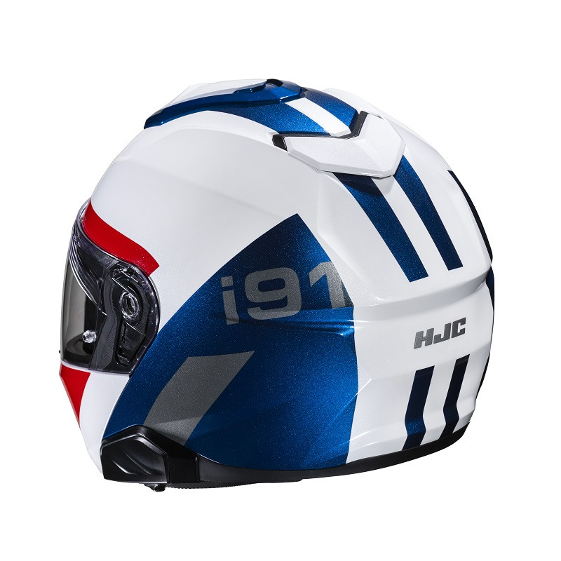 HJC Casco moto modular I91 Bina MC21 az/rj - Imagen 2