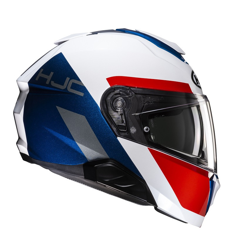 HJC Casco moto modular I91 Bina MC21 az/rj - Imagen 3