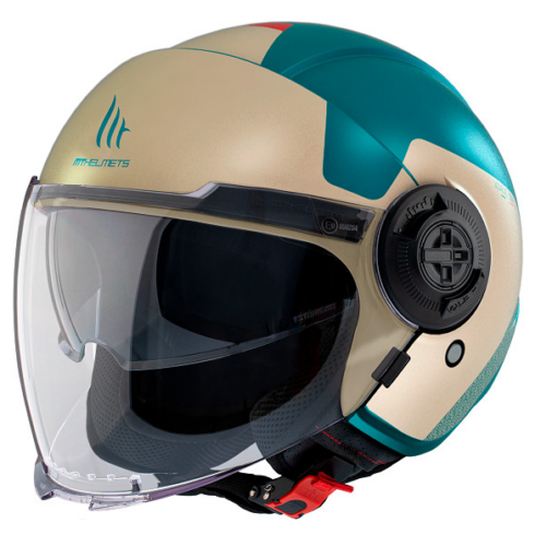 MT casco moto jet Viale SV S Beta E7 azul