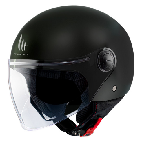 MT casco moto jet Street S 06 negro brillo