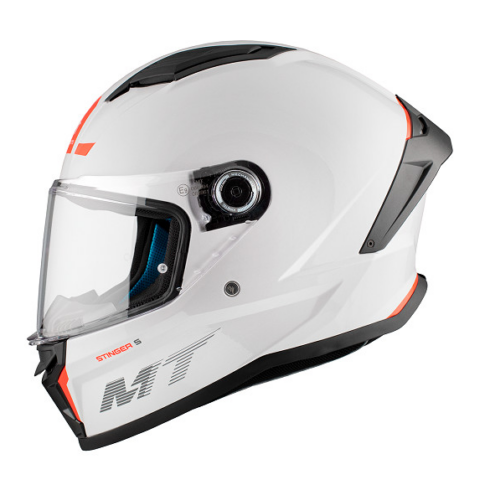 MT casco moto integral Stinger 2 A0 blanco