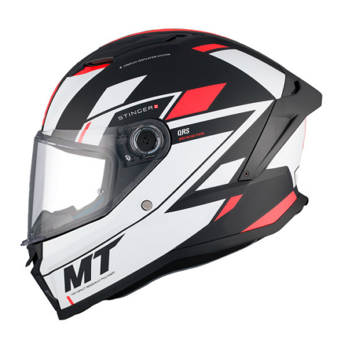 MT casco moto integral Stinger 2 Zivze B5 rojo