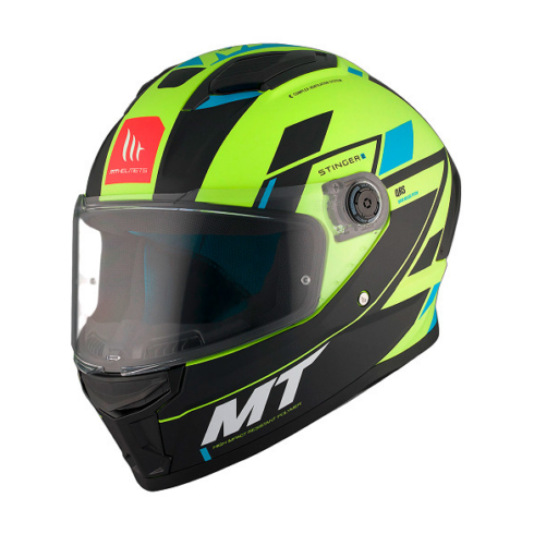 MT casco moto integral Stinger 2 Zivze C3 Fluor