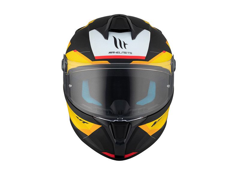 MT casco moto integral Targo S Kay B3 amarillo - Imagen 2