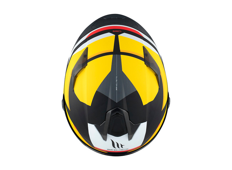 MT casco moto integral Targo S Kay B3 amarillo - Imagen 4