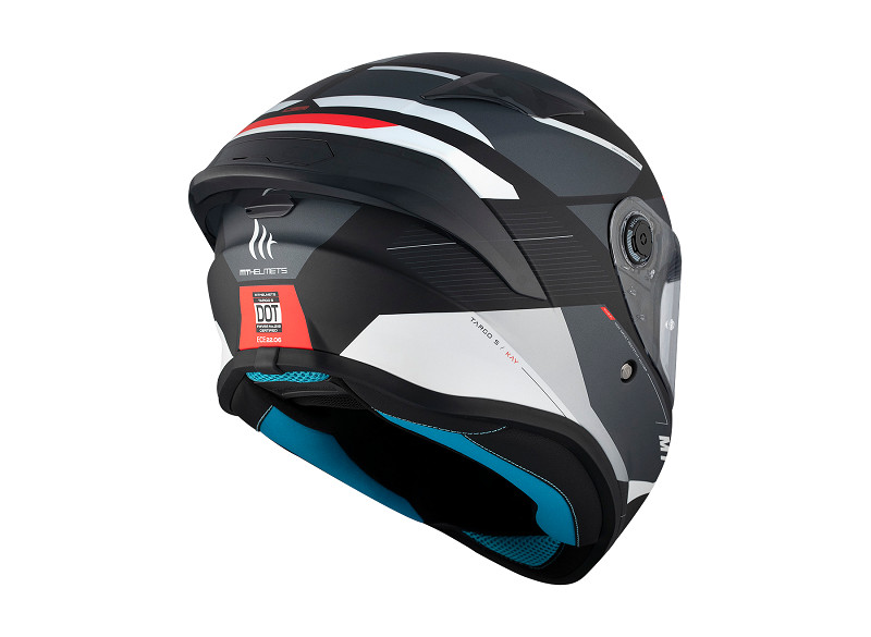 MT casco moto integral Targo S Kay B2 negro mate - Imagen 5
