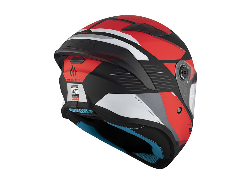 MT casco moto integral Targo S Kay B5 rojo - Imagen 3