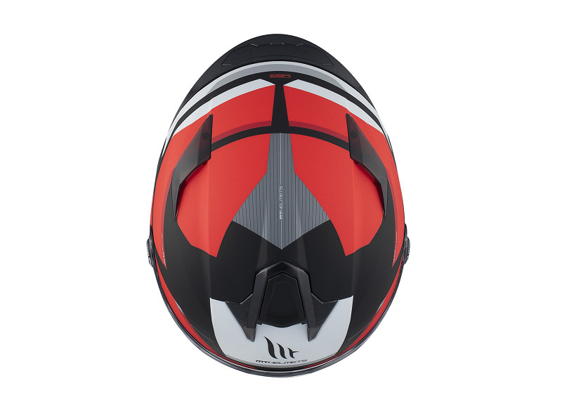 MT casco moto integral Targo S Kay B5 rojo - Imagen 4